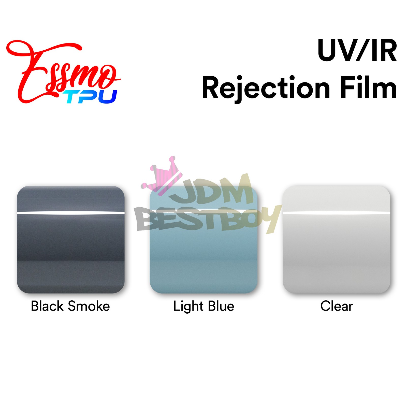 TPU Essmo Security Clear Glass Car Auto Sunroof VLT70% UV99% Windshield Sunshade