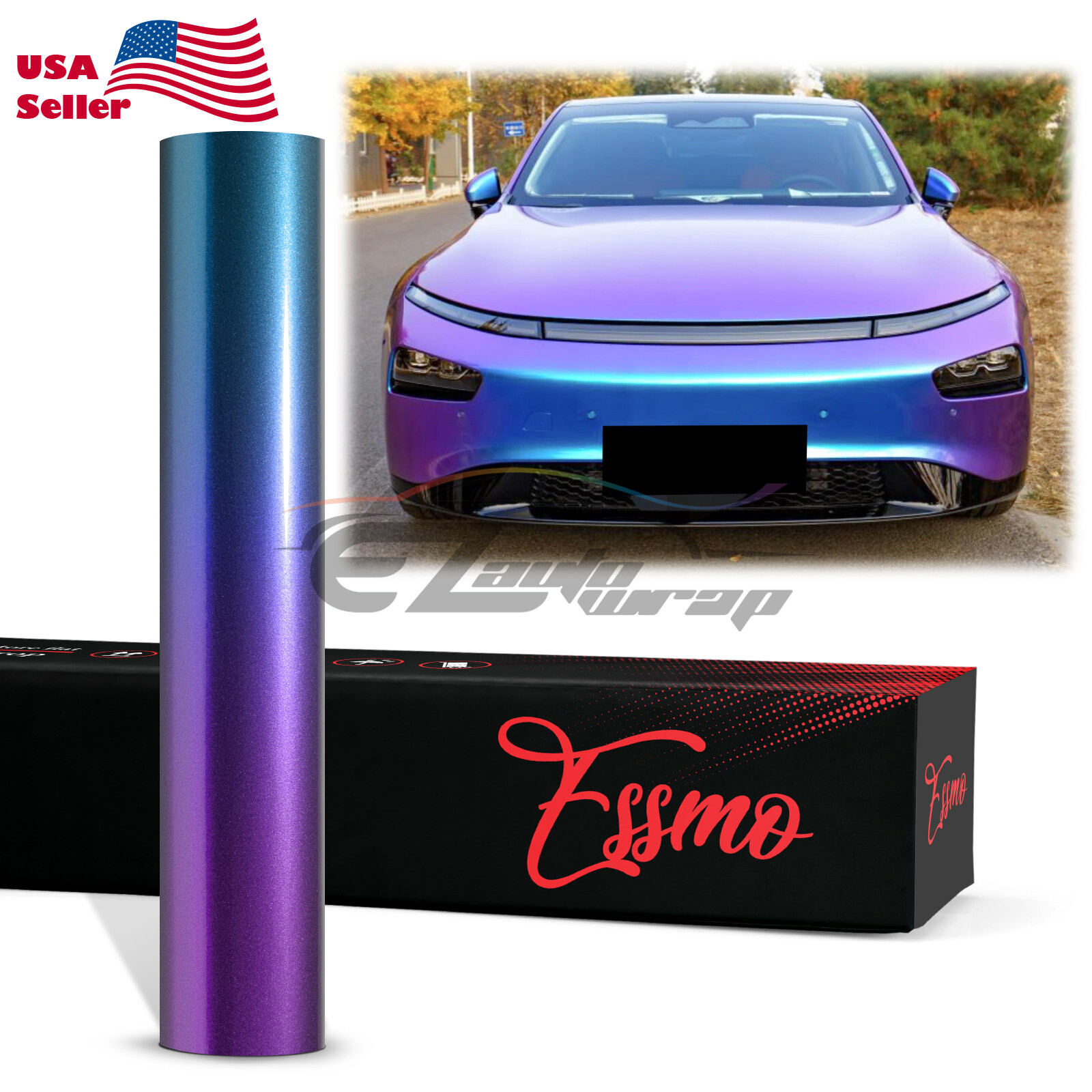 Chameleon Gloss Low Tack High Gloss Car Vinyl Vehicle Wrap Sticker Decal Sheet
