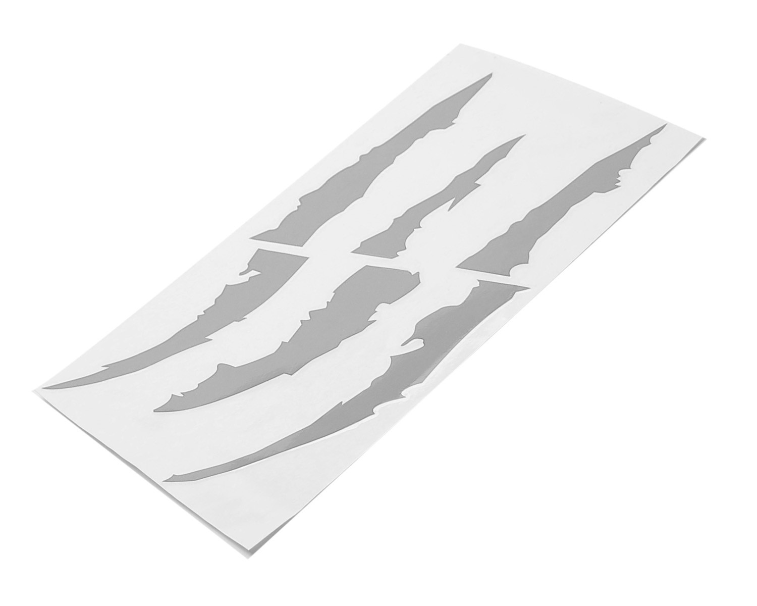 White Silver Eye Scar Mark, Scratch Shape Decal For Car Headlight Decoration