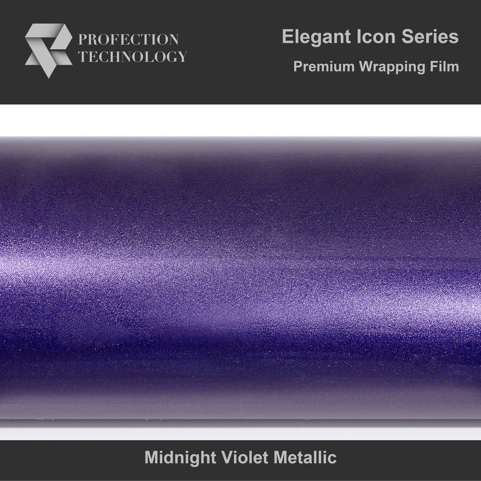 PROFECTION Super Gloss Midnight Violet Metallic Vinyl Wrap Air Release Film