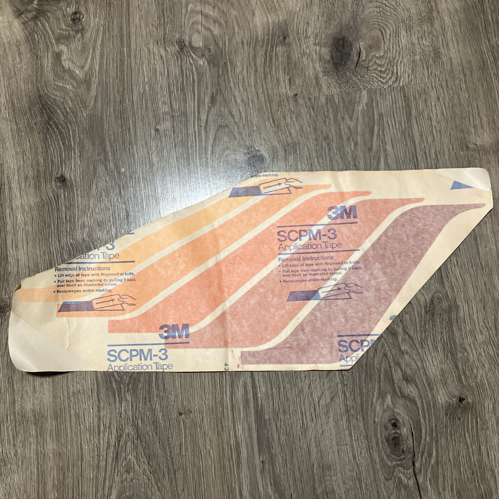Vintage Hood 3M Replacement Decal. New Condition Muscle Car Firebird Orange 70s