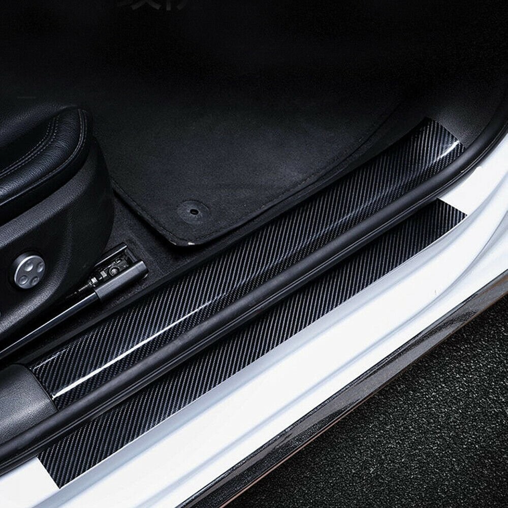 16FT Carbon Fiber Car Sticker Protector Strip Door Anti Scratch Tape 5D 5cm USA