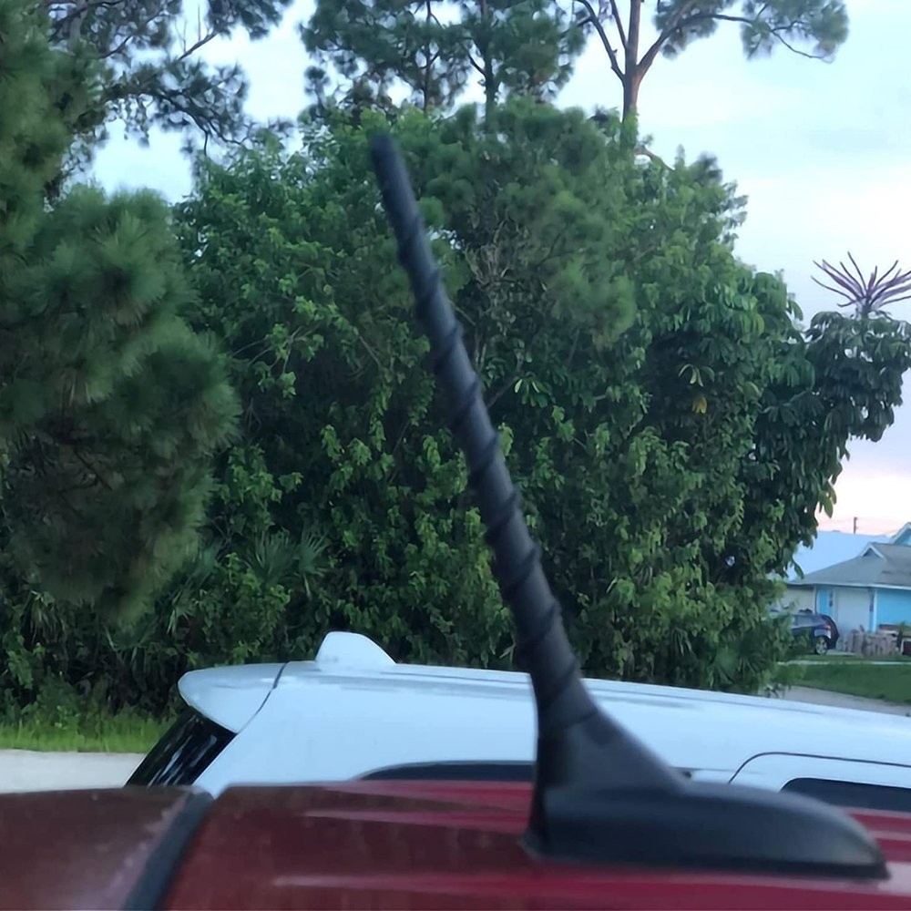 1/2set Car Am/Fm Radio Antenna Mount Vehicle Flexible Bee-Sting Roof Aerial 7″ B