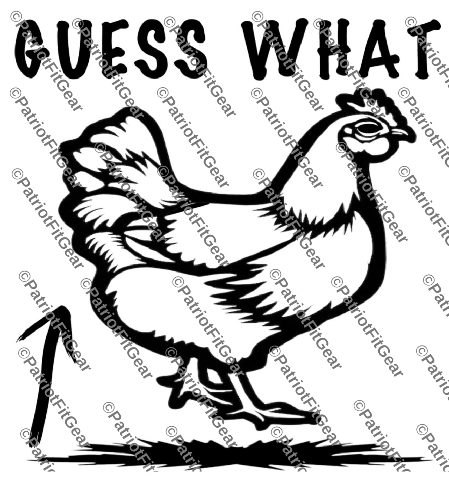 Chicken,Guess What Chicken Butt, Fowl, Poultry Farm, Hen,Pullet,Vinyl Decal