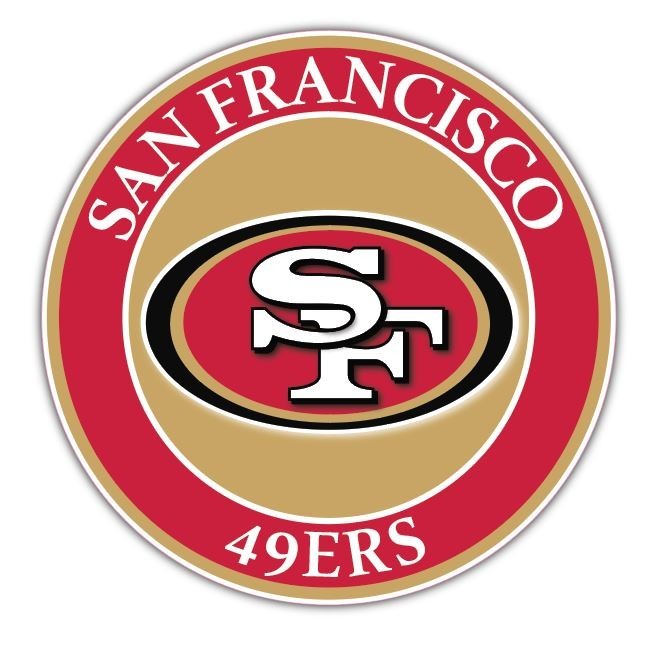 San Francisco SF 49ers NFL Pro Football Vinyl Sticker Decal Car Bumper Cornhole
