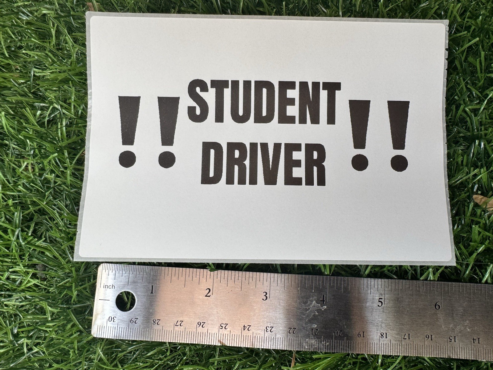Student Driver Stickers 4″x6″ Pack of 5 New Driver Safety Car Decals (5 total)
