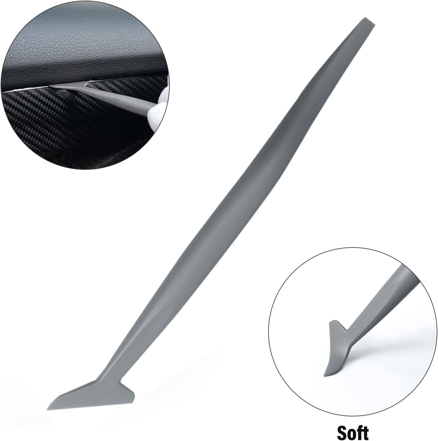 Vehicle Vinyl Wrap & Window Tint Tool Kit with Felt Squeegee Utility Knife