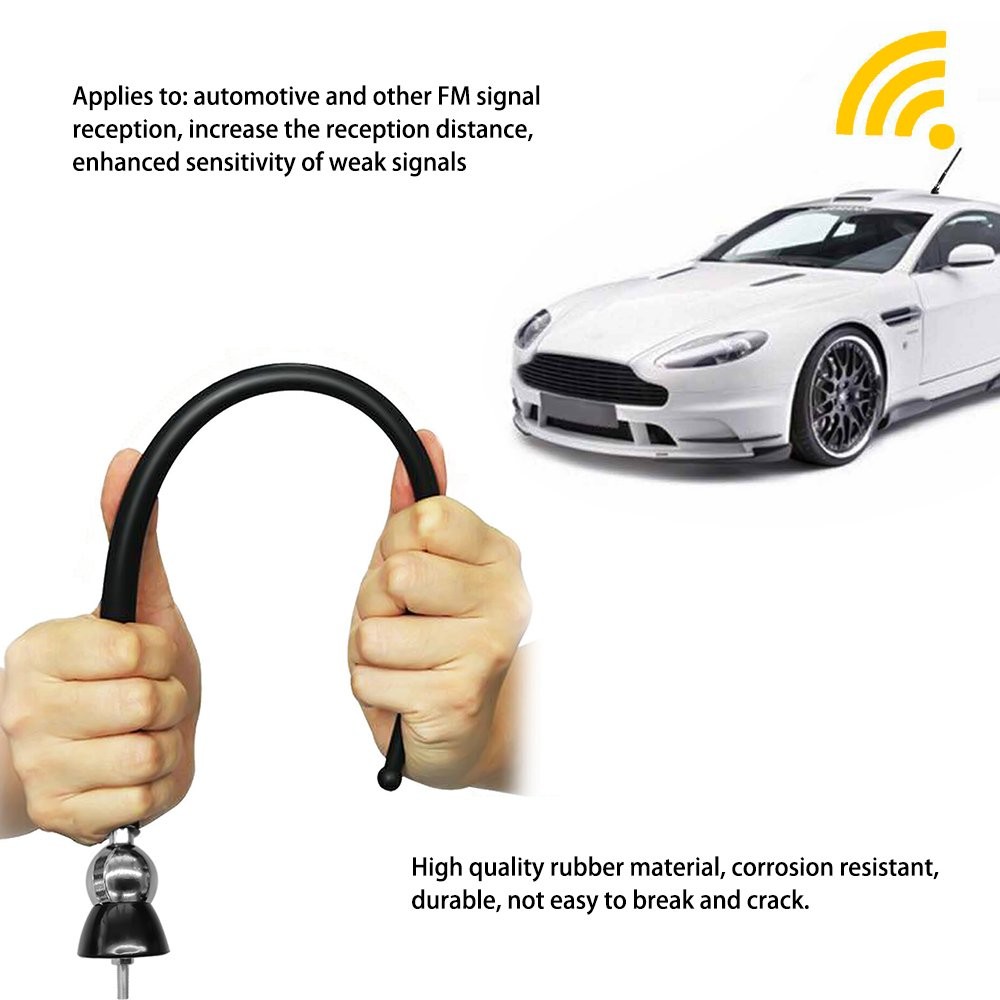 16″ Roof Fender Car Auto Stereo FM & AM Radio Amplified Signal Antenna Un A