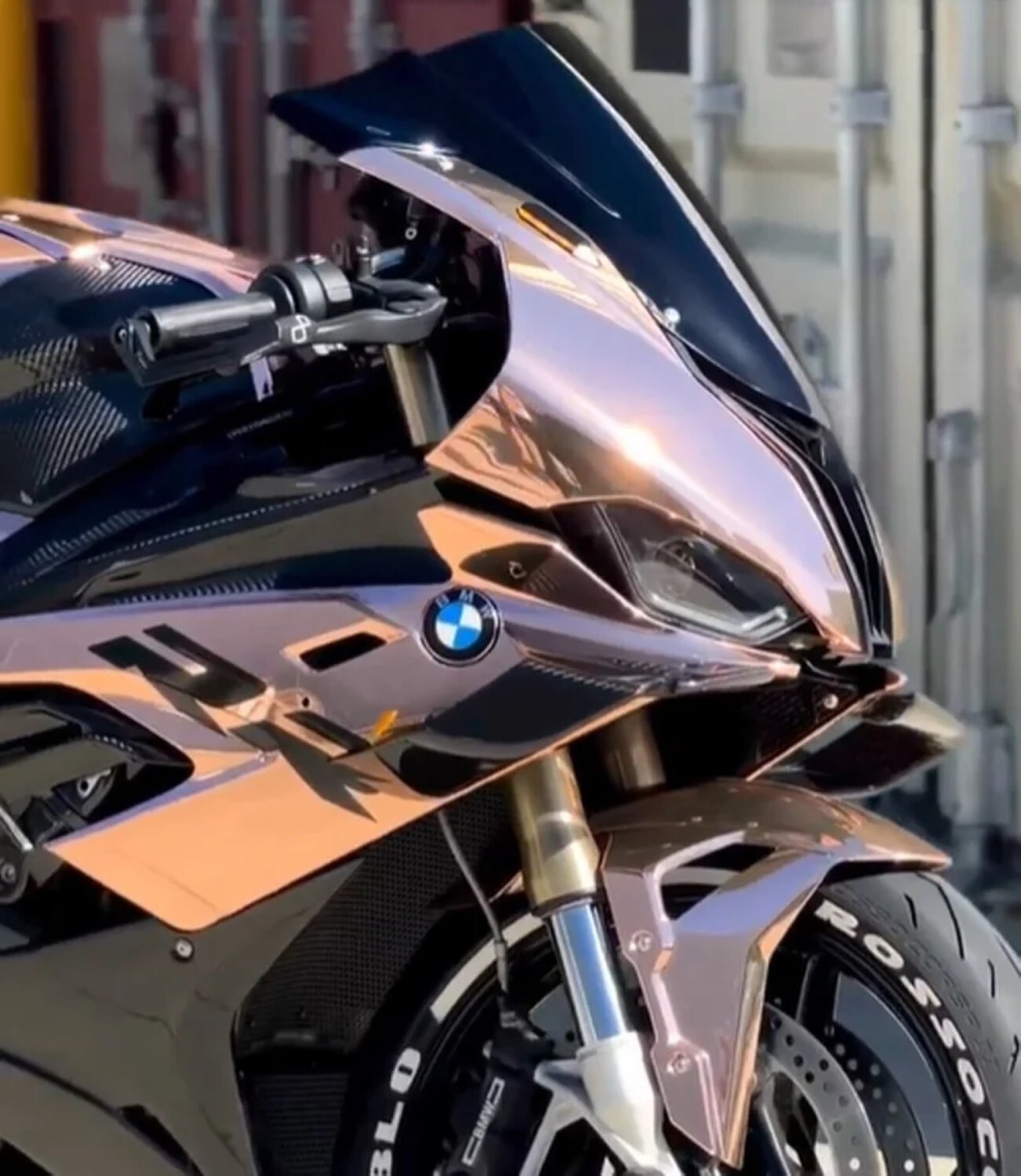 Rose Gold Chrome Mirror Vinyl Film Wrap Sticker Decal Stretchable Reflective