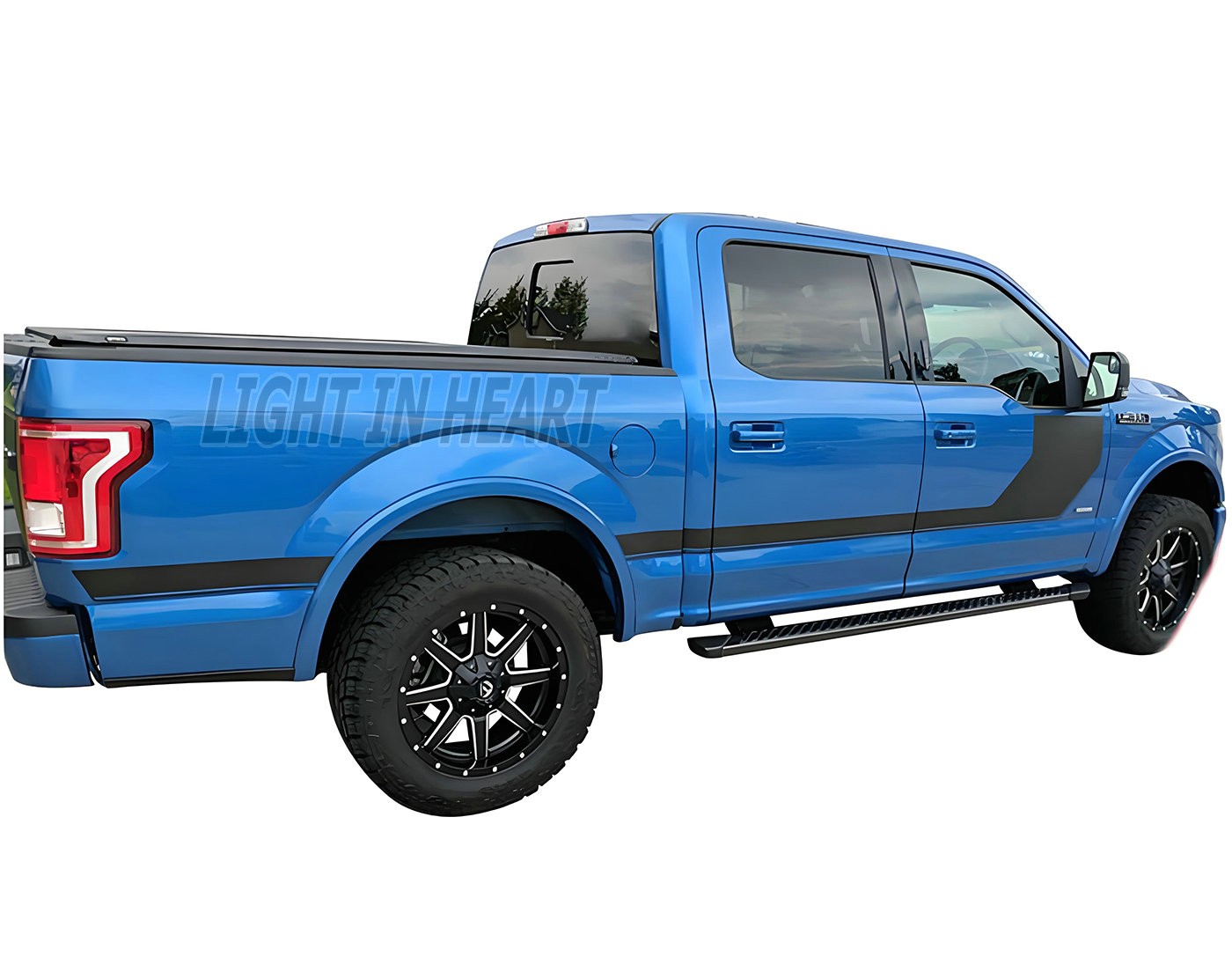 Fit For Ford F-150 Supercrew 5.7ft Graphics Sticker Pickup Trunk Side Stripes