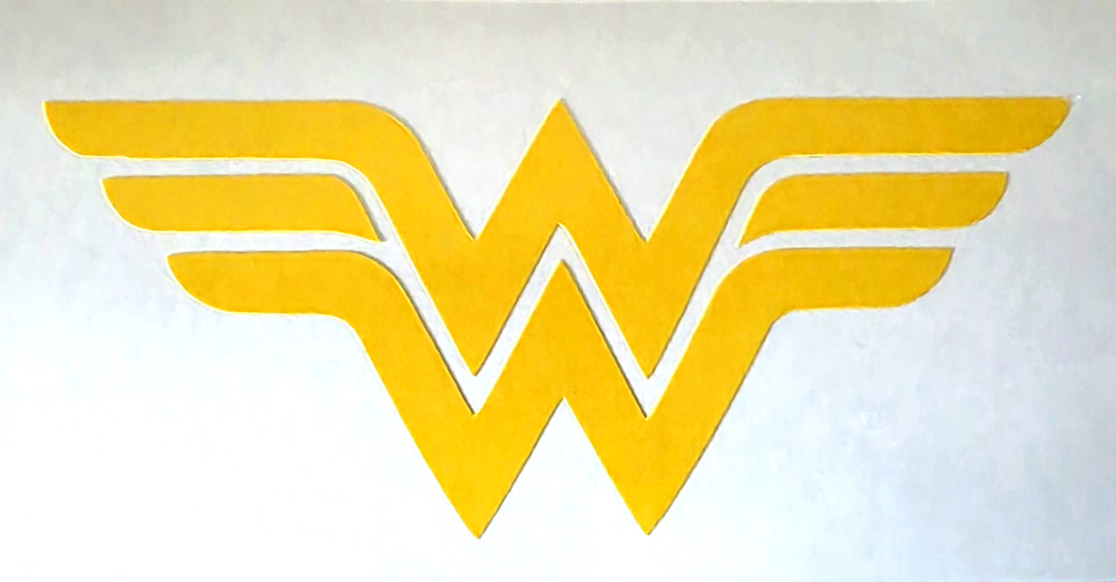 Wonder Woman Yellow Vinyl Decal Sticker Waterproof 2×4 Inches Waterproof 01/24