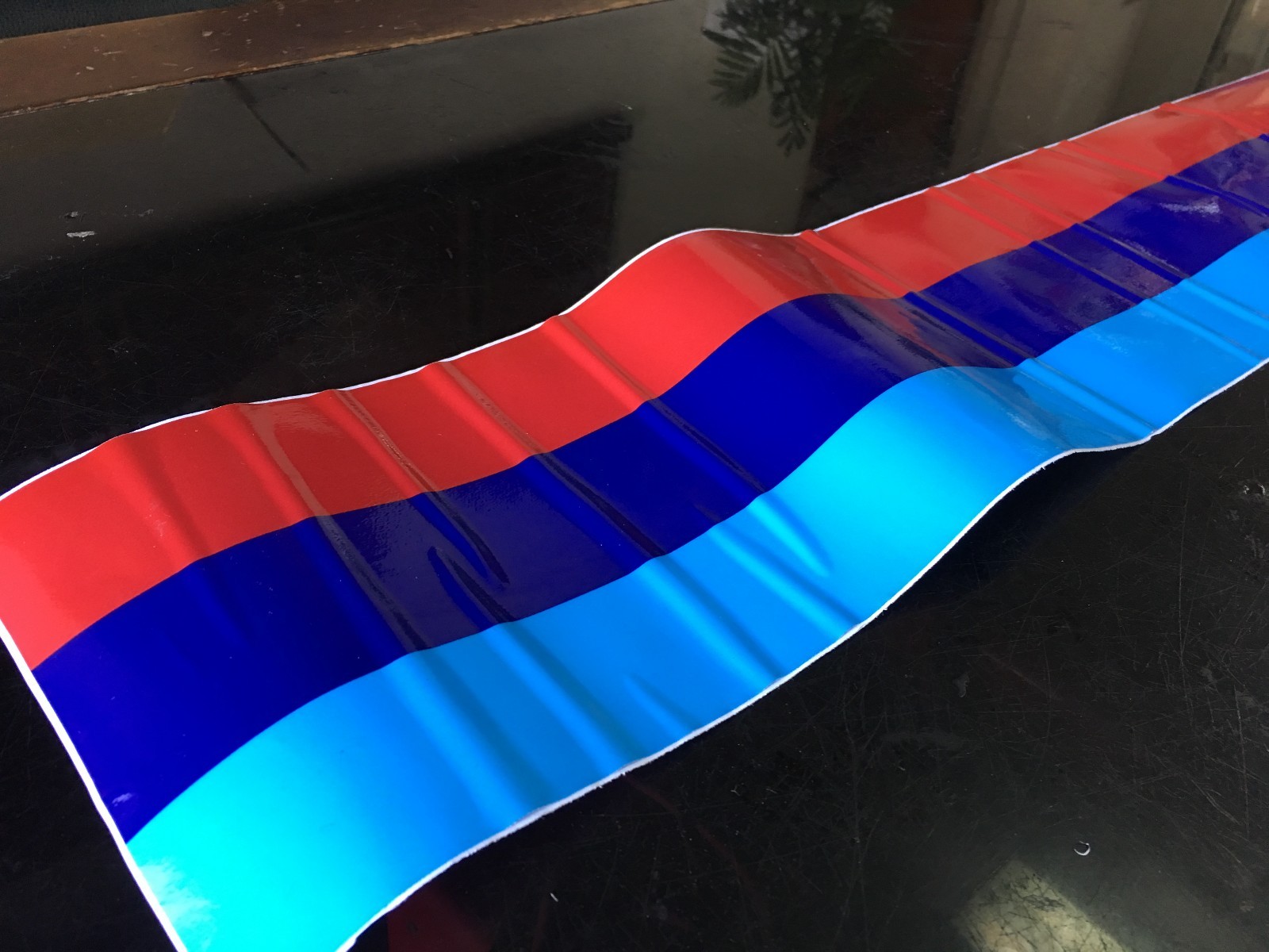 CAR HOOD BODY TRUNK DECORATION STRIPES TRIM STICKERS 15CM(W) X 200CM(L)
