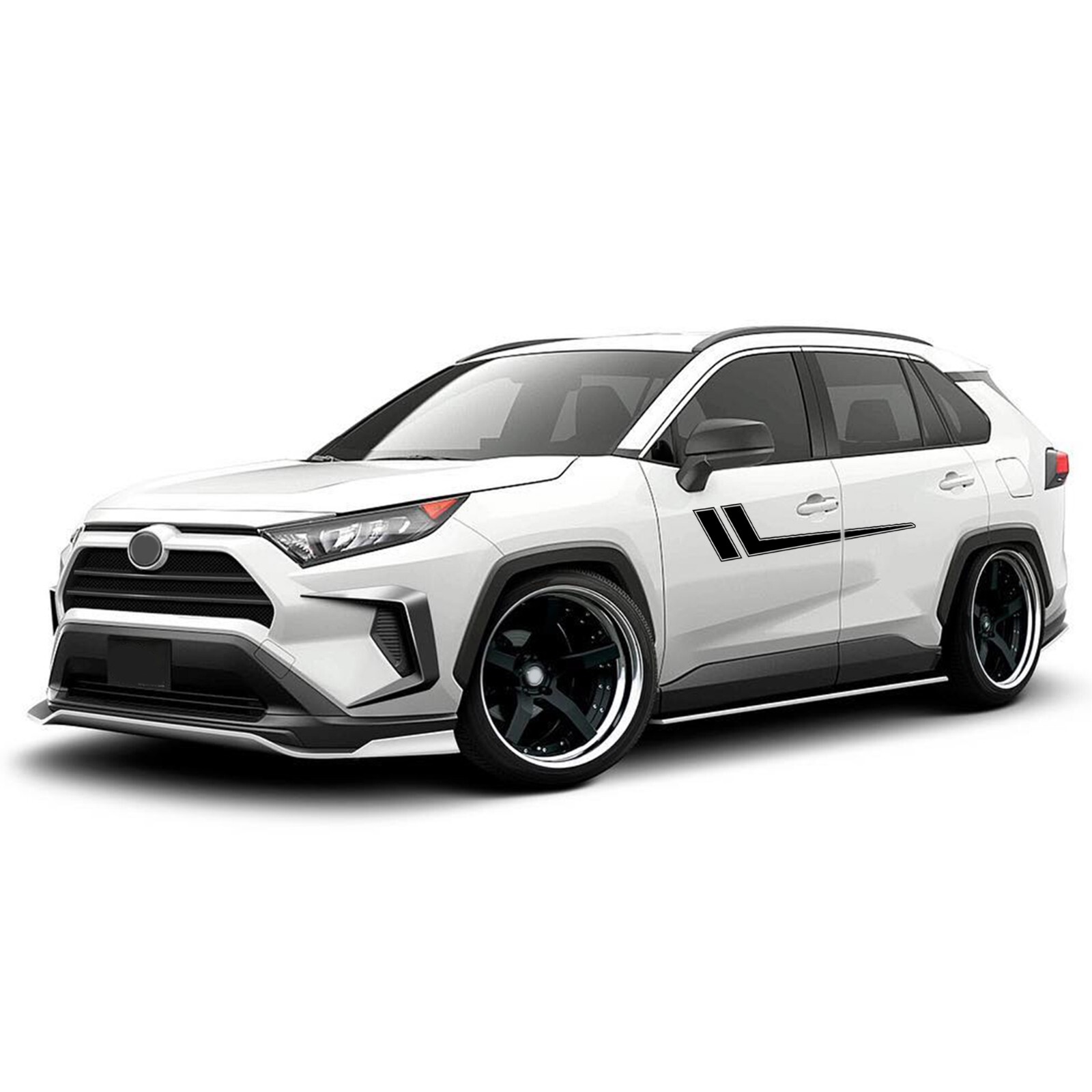 Door hockey stripes graphics stickers decal compatible with Toyota Rav4