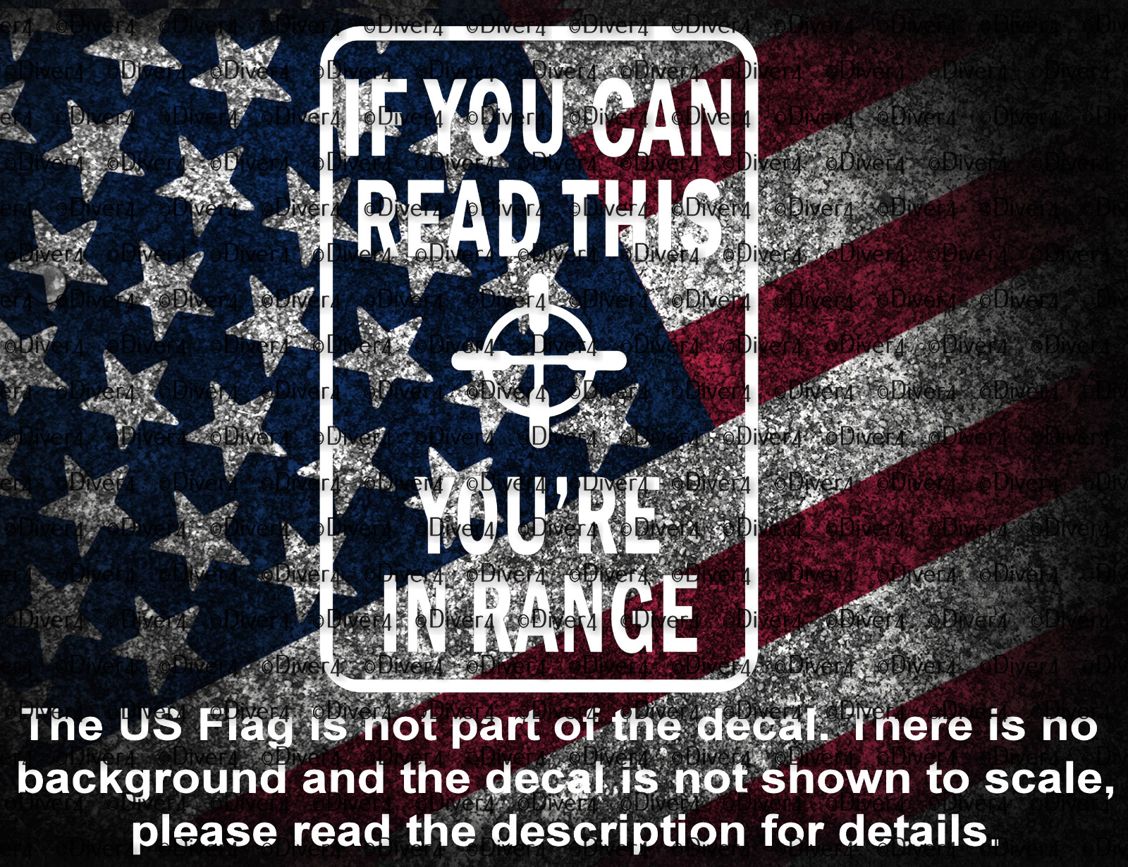 If You Can Read This You’re In Range with Bullseye Vinyl Decal US Seller US Made