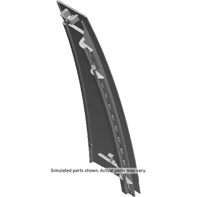 Genuine GM Rear Passenger Side Door Window Frame Front Applique 23100334