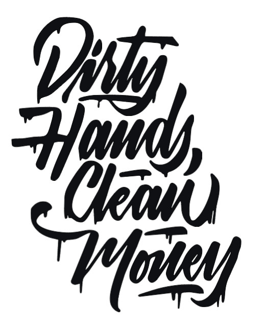 Dirty Hands Clean Money Vinyl Decal Car Window Laptop Trades Mechanic Sticker