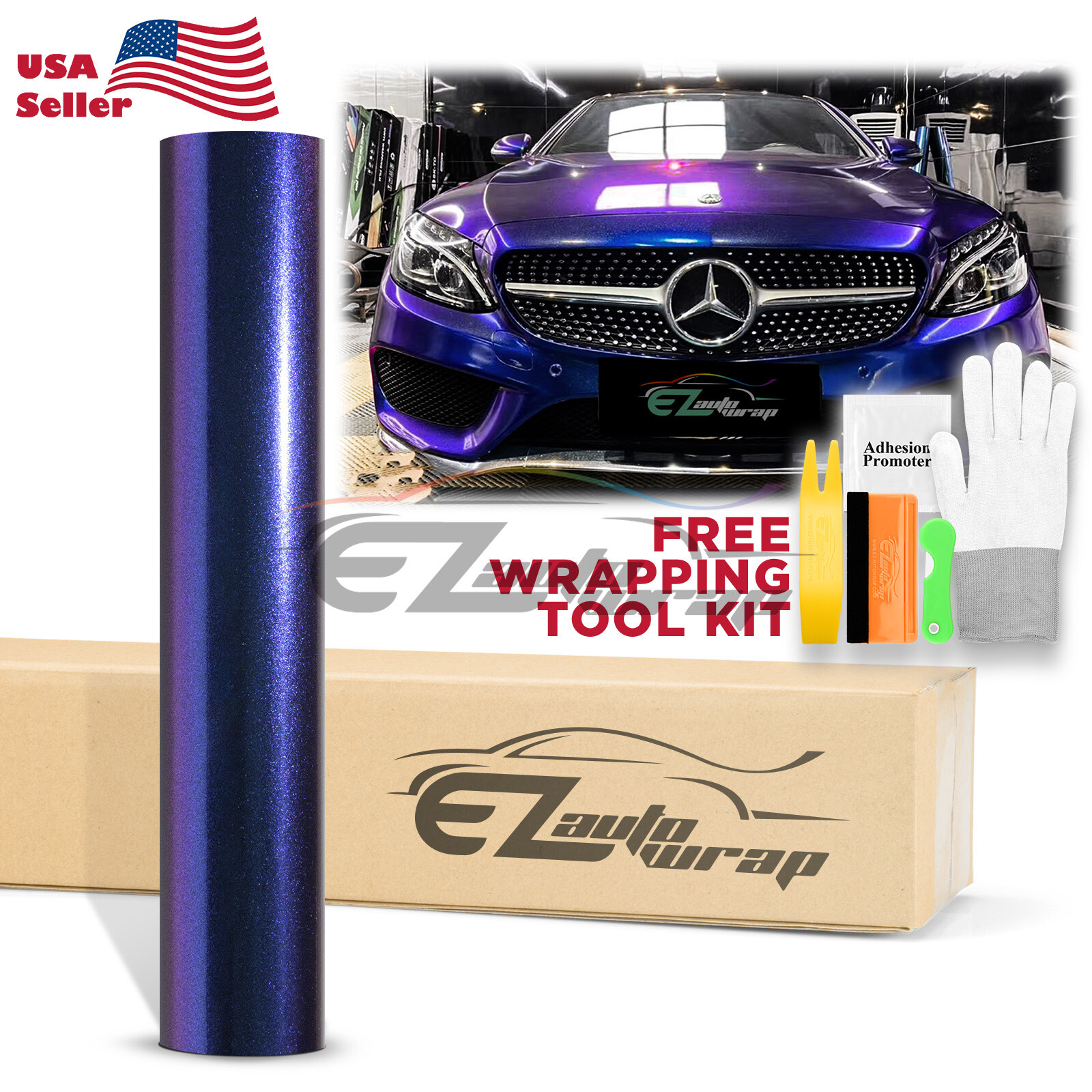 Galaxy Dust Gloss Purple Blue Metallic Car Sticker Decal Vinyl Wrap Sheet Film