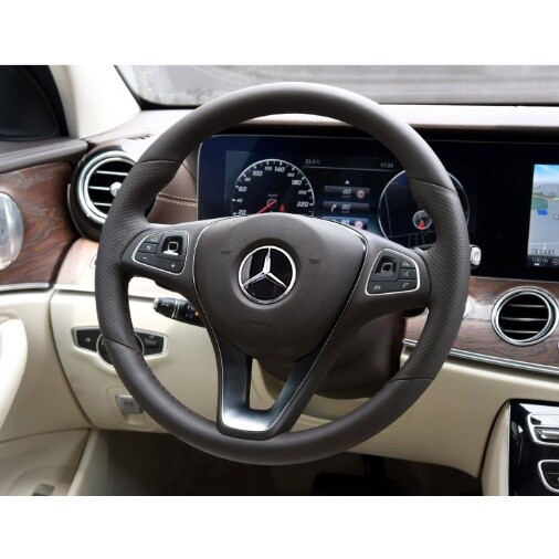 for Mercedes-Benz steering wheel sticker modification interior tri emblem