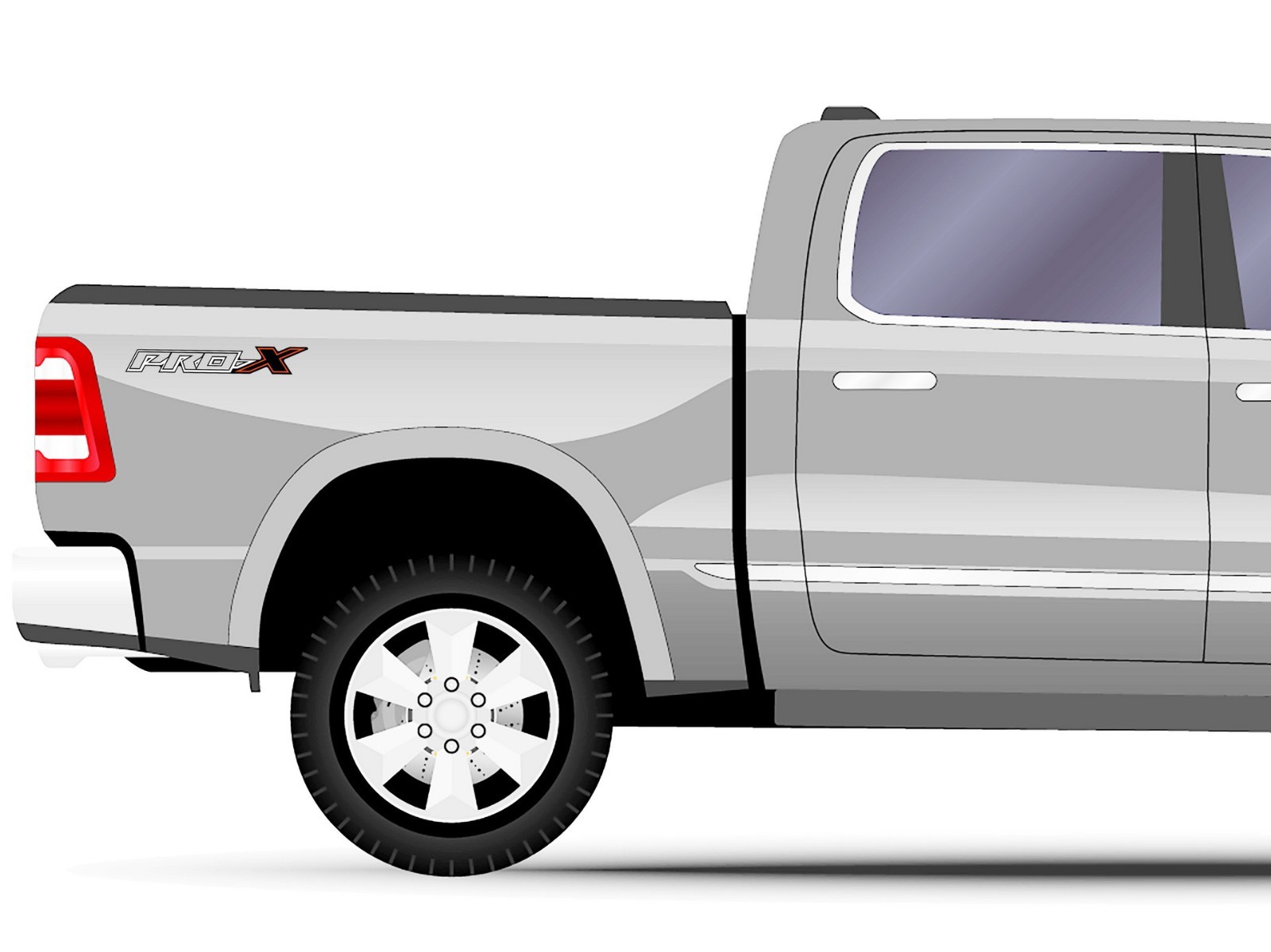 2 pcs – 4×4 Off-Road Aftermarket Sticker Decals for Pro-X Frontier Titan 20 x 3
