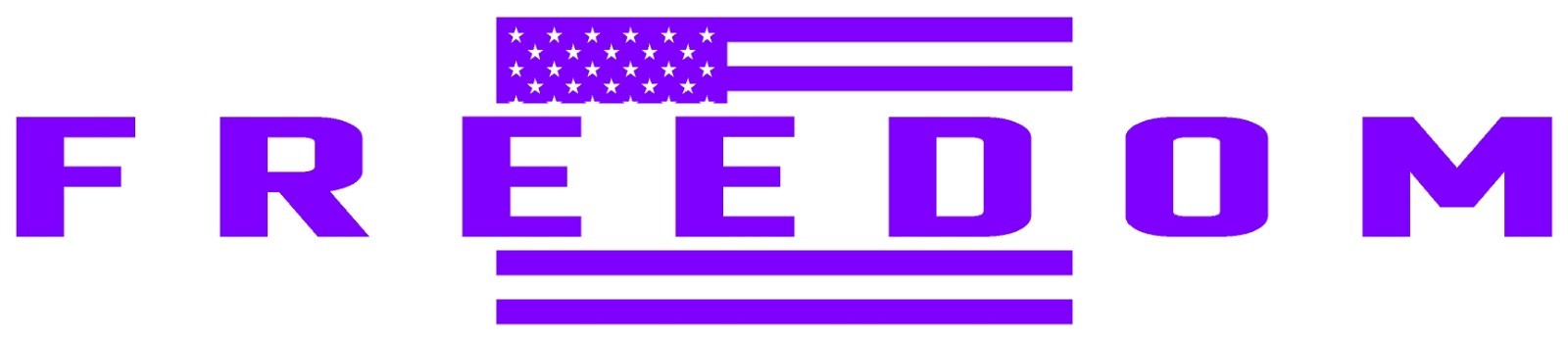 Freedom American Flag Partial Die Cut Vinyl Decal Multiple Sizes Multiple Colors