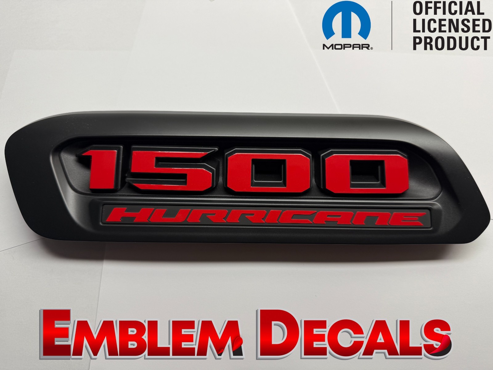2026 RAM ” 1500 HURRICANE ” Standard Hood Emblems Overlay Decal Twin Turbo