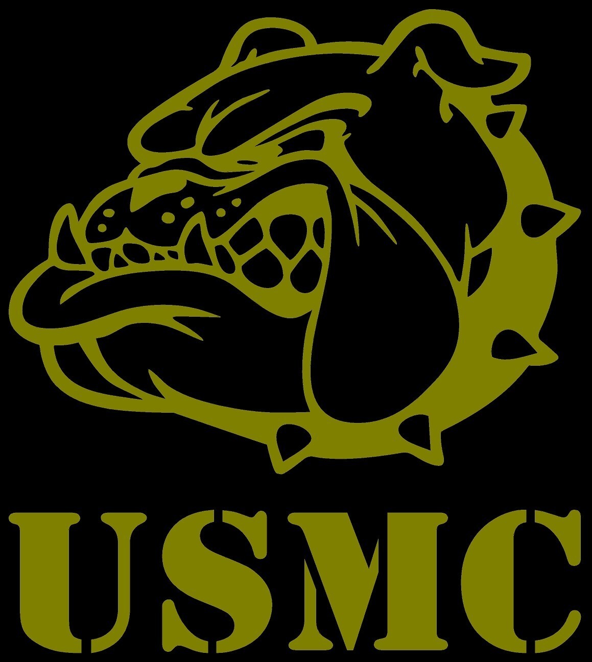 USMC Bulldog Marine Corp Marines Logo Vinyl Decal Multiple Colors and Sizes