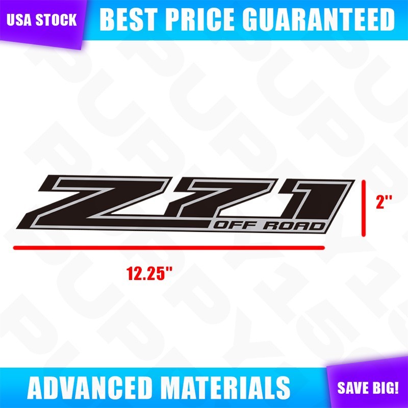 2014-24 For Silverado 1500 2500HD 3500HD Z71 OFF ROAD Side Stickers Accessories