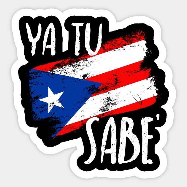 PUERTO RICO FLAG -CAR STICKER- DECAL,BANDERA,BORICUA,-YA TU SABE #