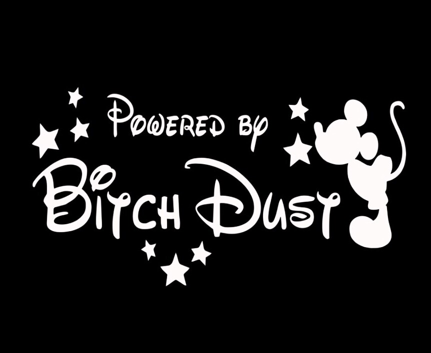 mickey mouse powered by bitch dust disney choose color and size