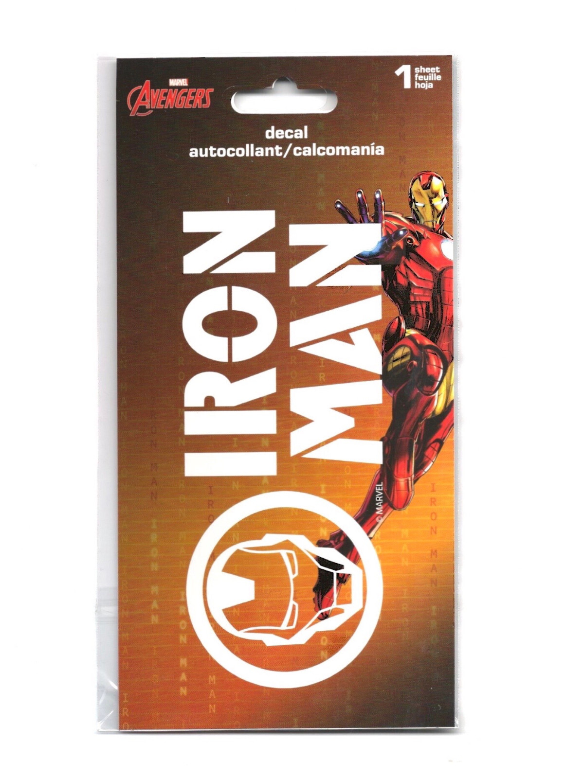 NEW Iron Man Marvel Avengers 5.75″ x 2.5″ Vinyl + Clear Vehicle Car Decal
