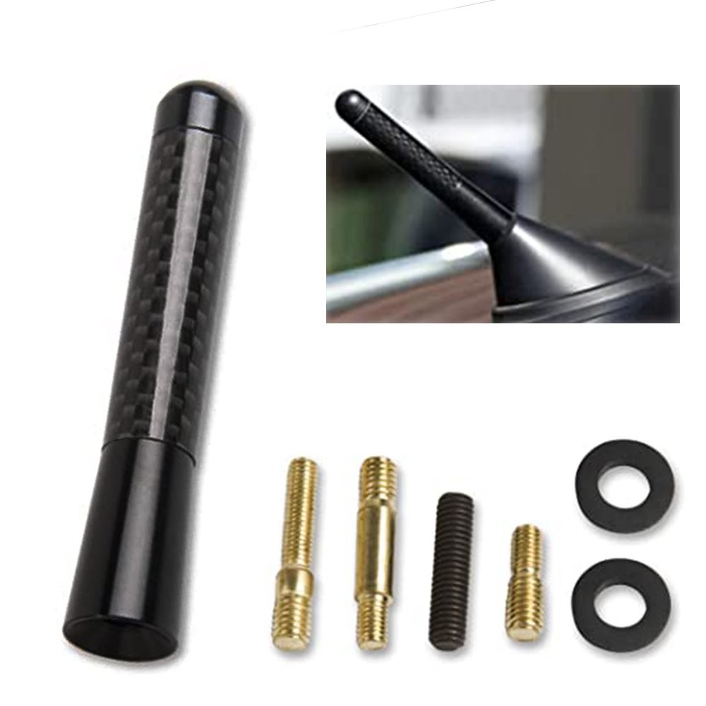3″ Car Carbon Fiber Radio Aerial Bee Sting Mast Antenna For Ariel Arial Black H