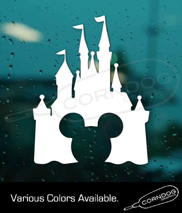 Disney Castle STICKER VINYL DECAL MICKEY MOUSE WALT DISNEY WORLD MAJIC KINGDOM