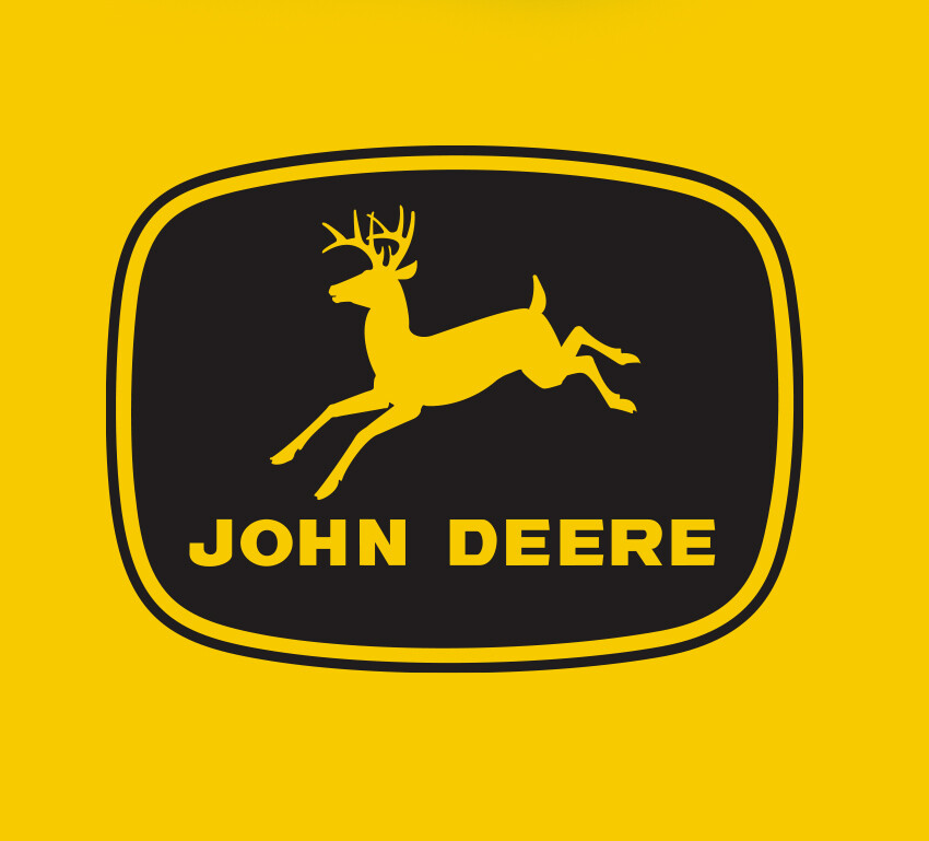 Farming, Tractor, Combine, Implement Premium Vinyl Decal 2-Pack – Black & Yellow