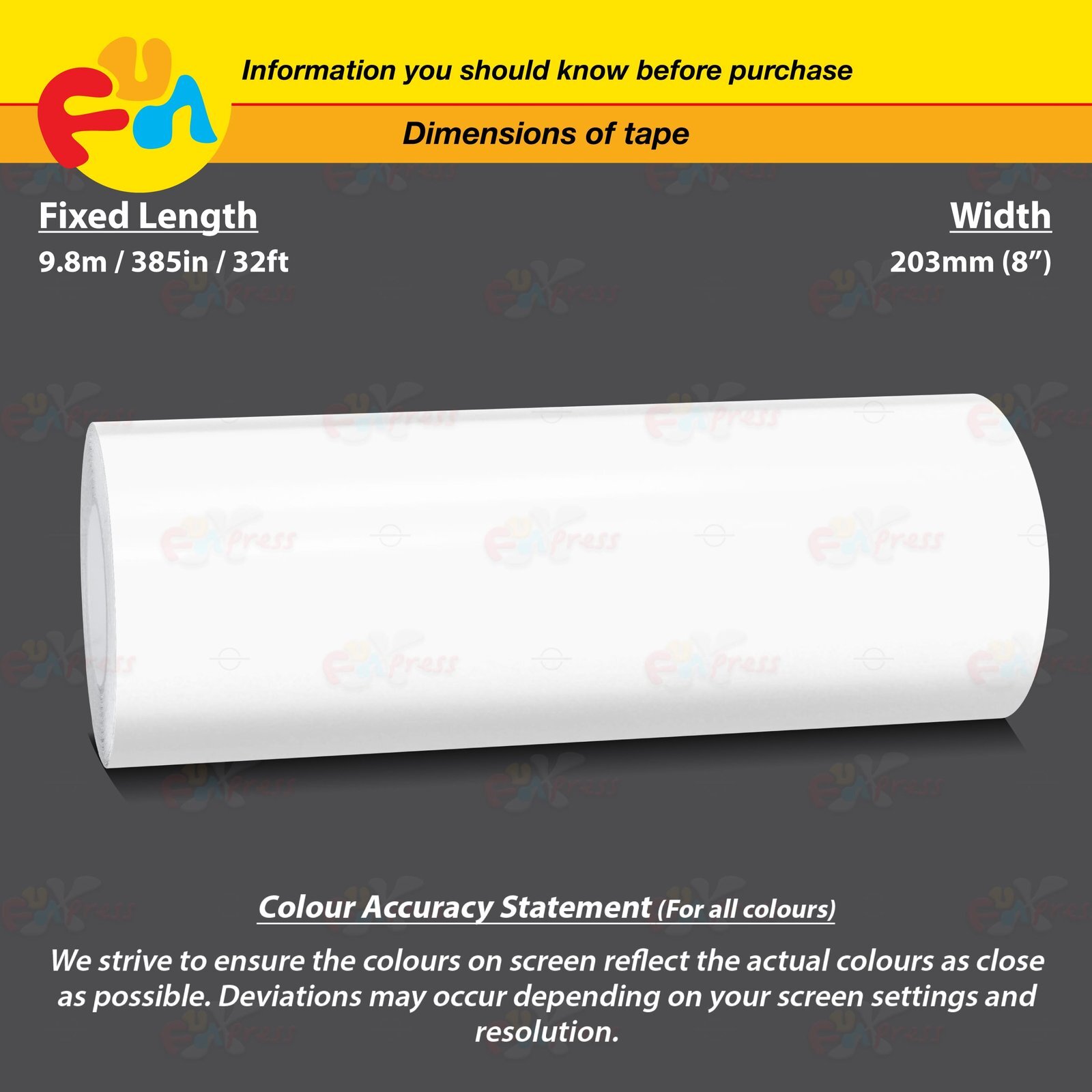 GLOSS WHITE 8″ PIN STRIPE Car Model Motorcycle Decal TAPE Vinyl Sticker 203mm