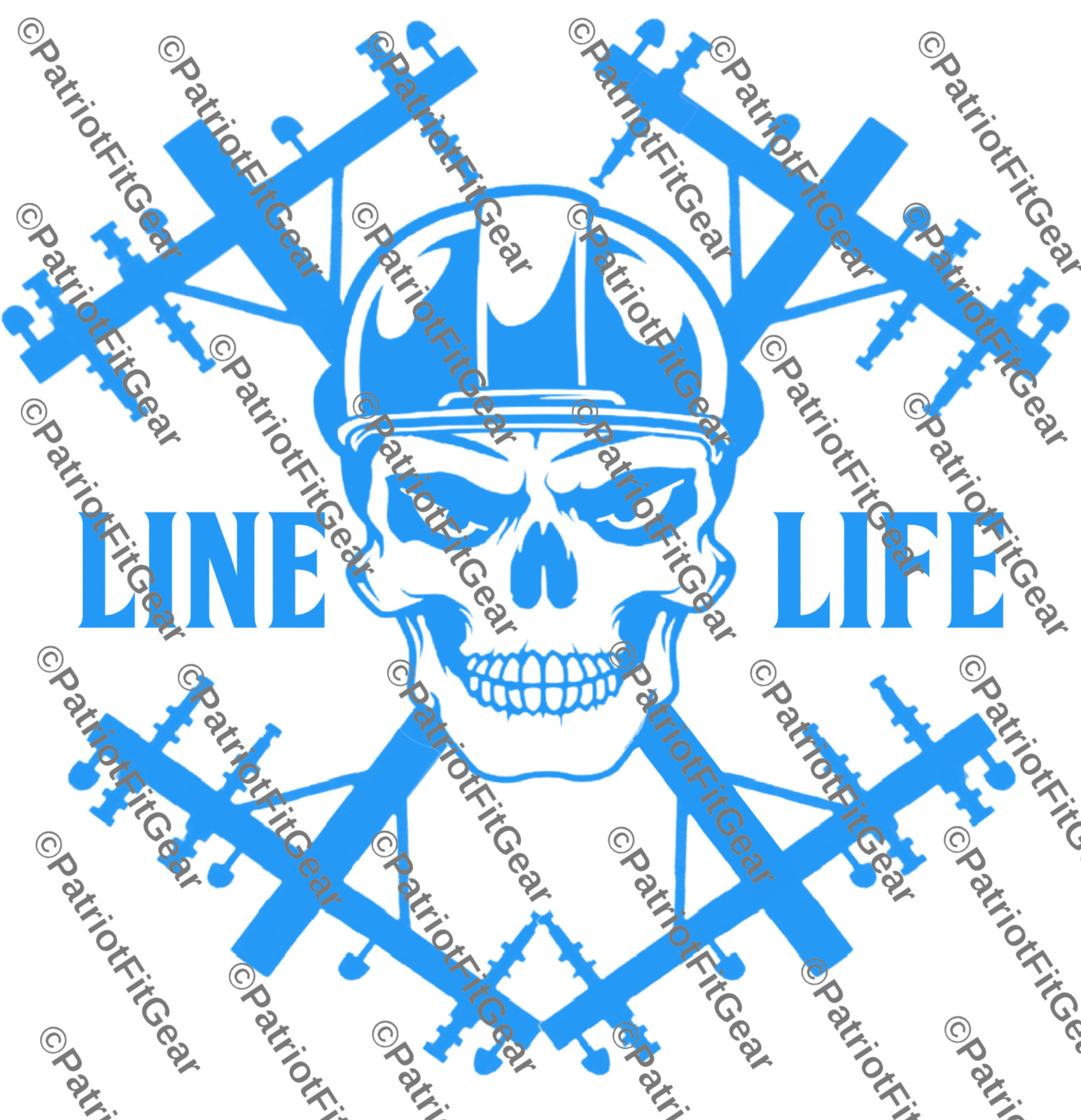Lineman,Skull,Linesman,Line Life,Line Worker,Electrician,Sticker,Vinyl Decal