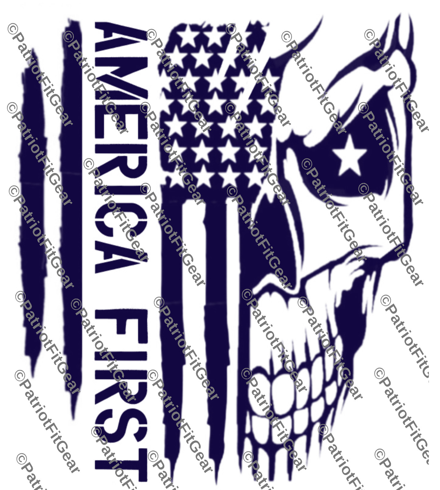 America First,Death Skull,Flag,We The People,MAGA,Liberty,Custom Vinyl decal