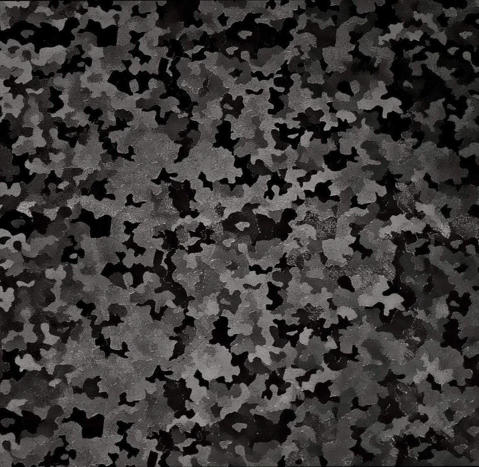 Black Stealth Small Patternless Camouflage Vinyl Wrap Roll 1ft x 5ft