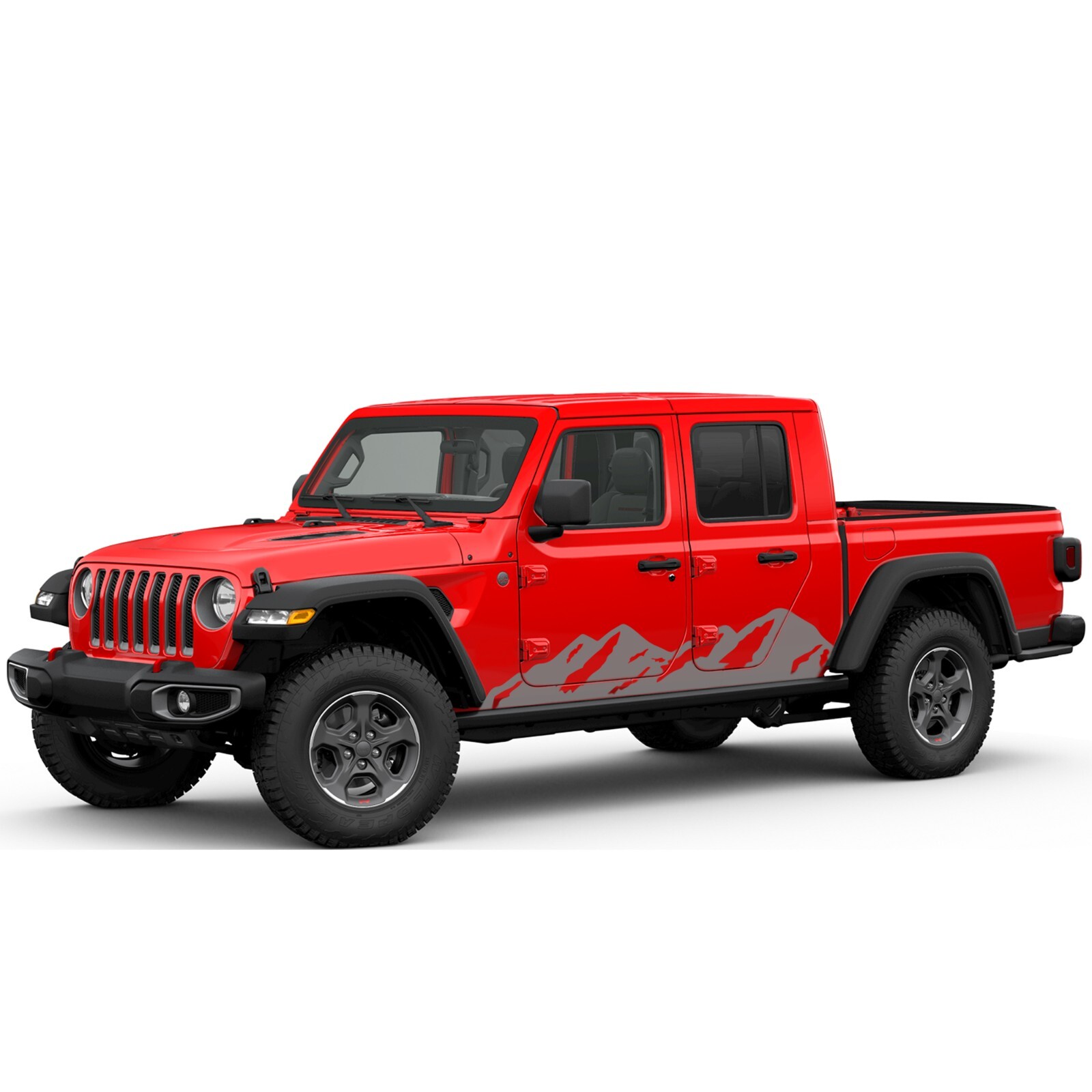 Side door mountains graphics stickers decal compatible with Jeep Gladiator
