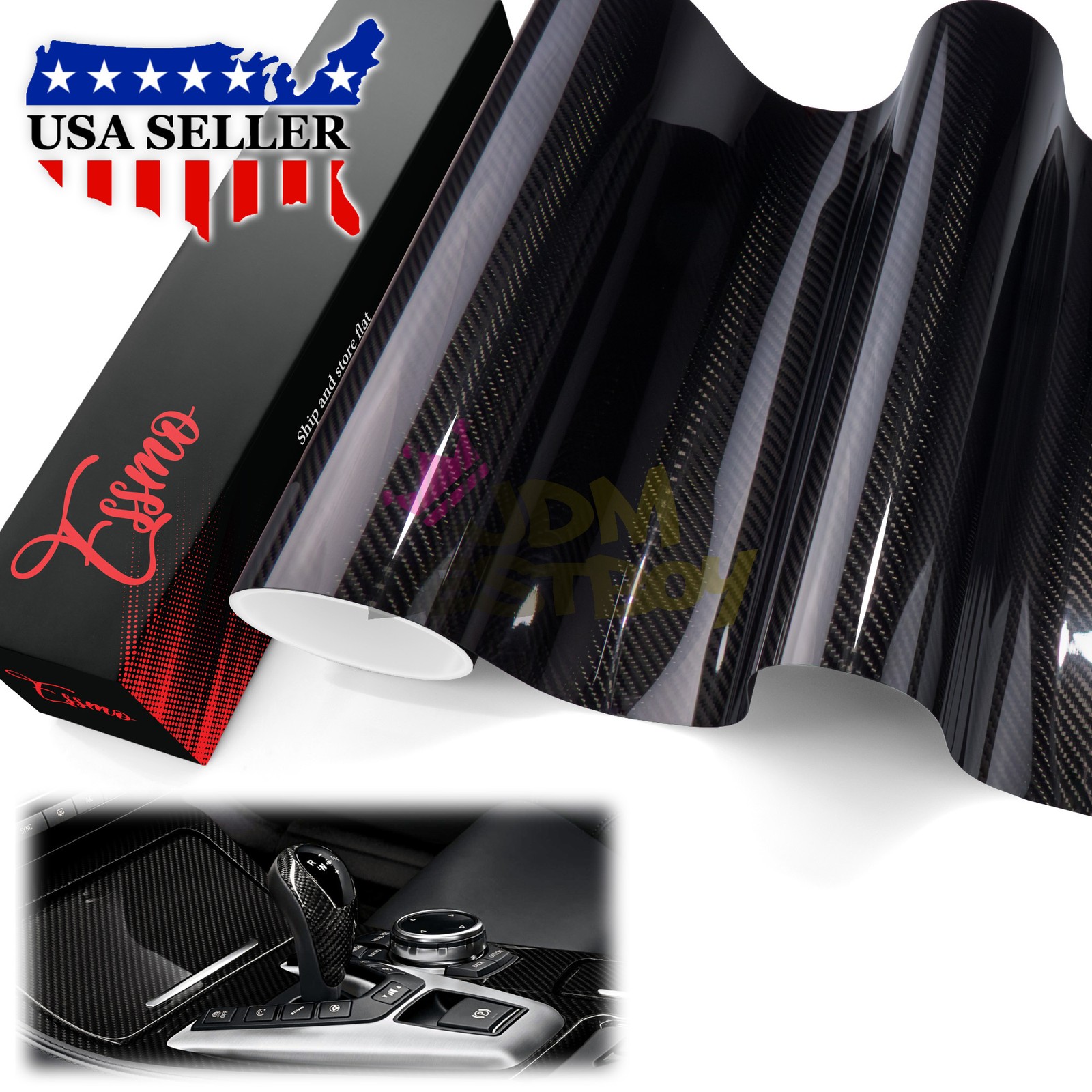 PPF NANO TPF Carbon Fiber Gloss Paint Protection Film Dry Apply Vinyl 9D Sheet