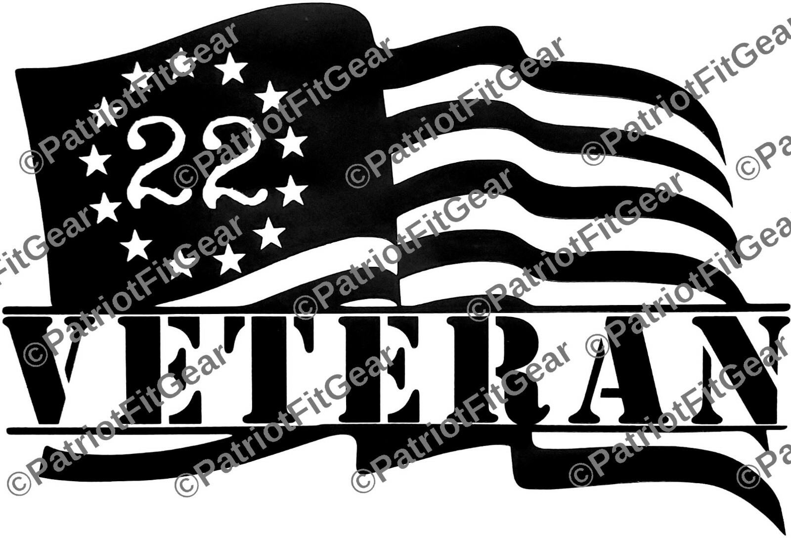 Veteran 22,Suicide Awareness,PTSD,Flag,Support Our Troops,Sticker,Vinyl Decal