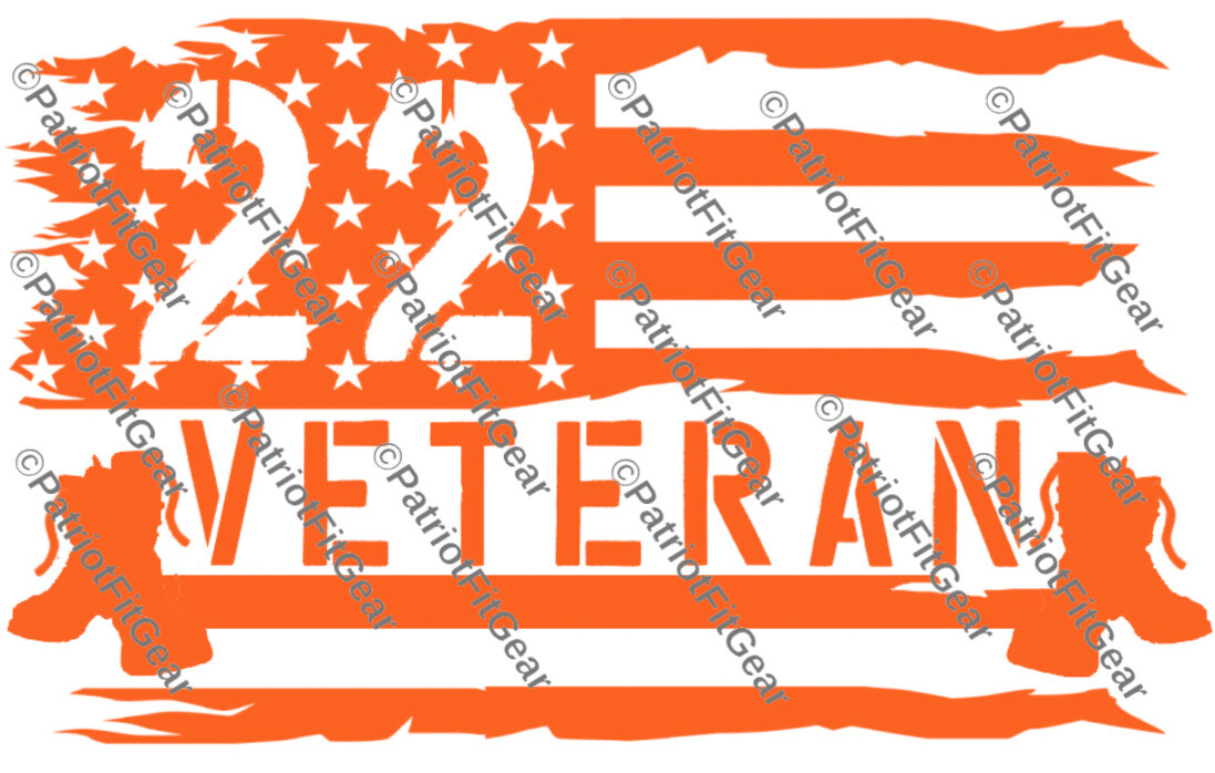 Veteran 22,PTSD The War Within,Support Our Troops,Military,Custom Vinyl Decal