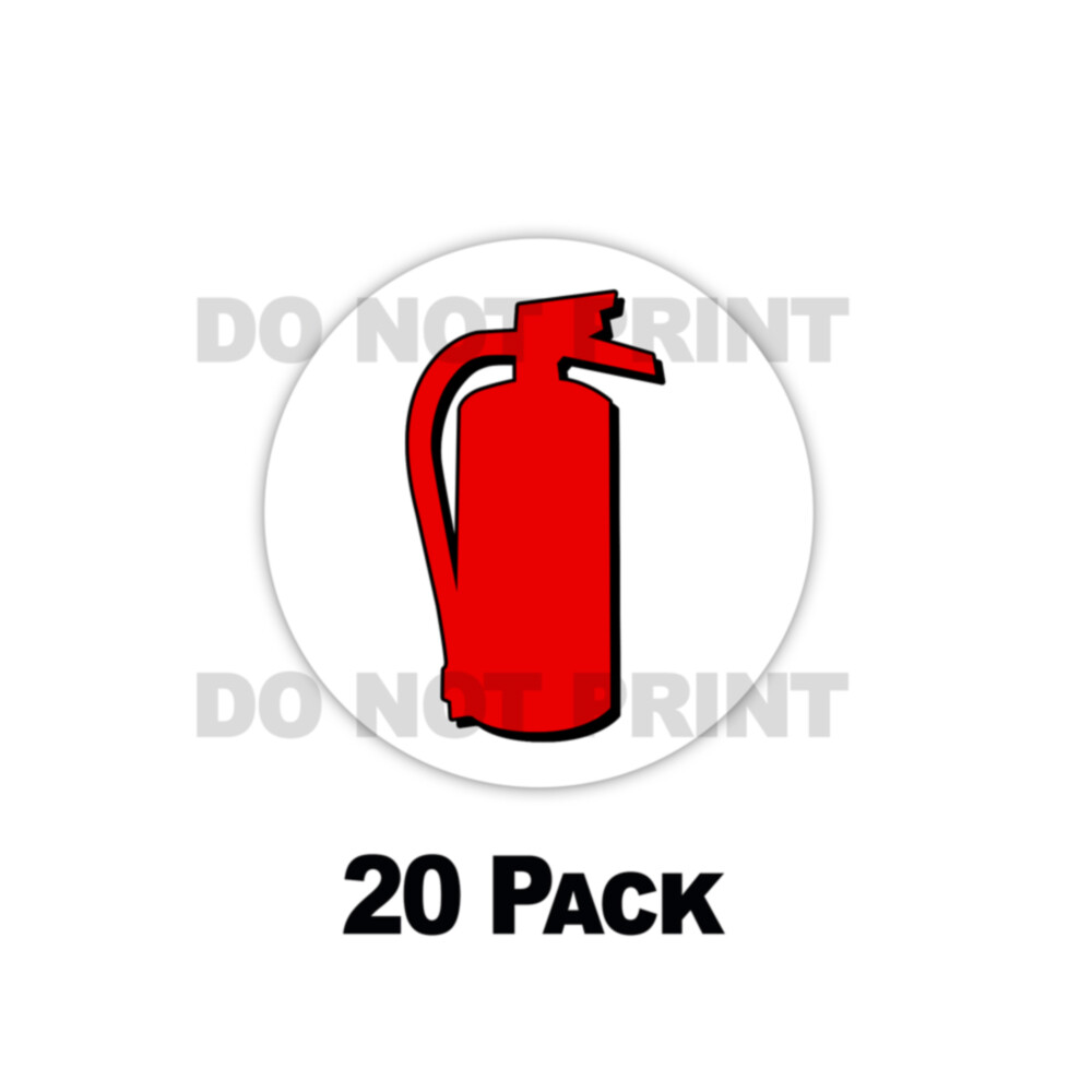 Fire Extinguisher CIRCLE Inside Emergency Medical Car Window Decal Vinyl Sticker