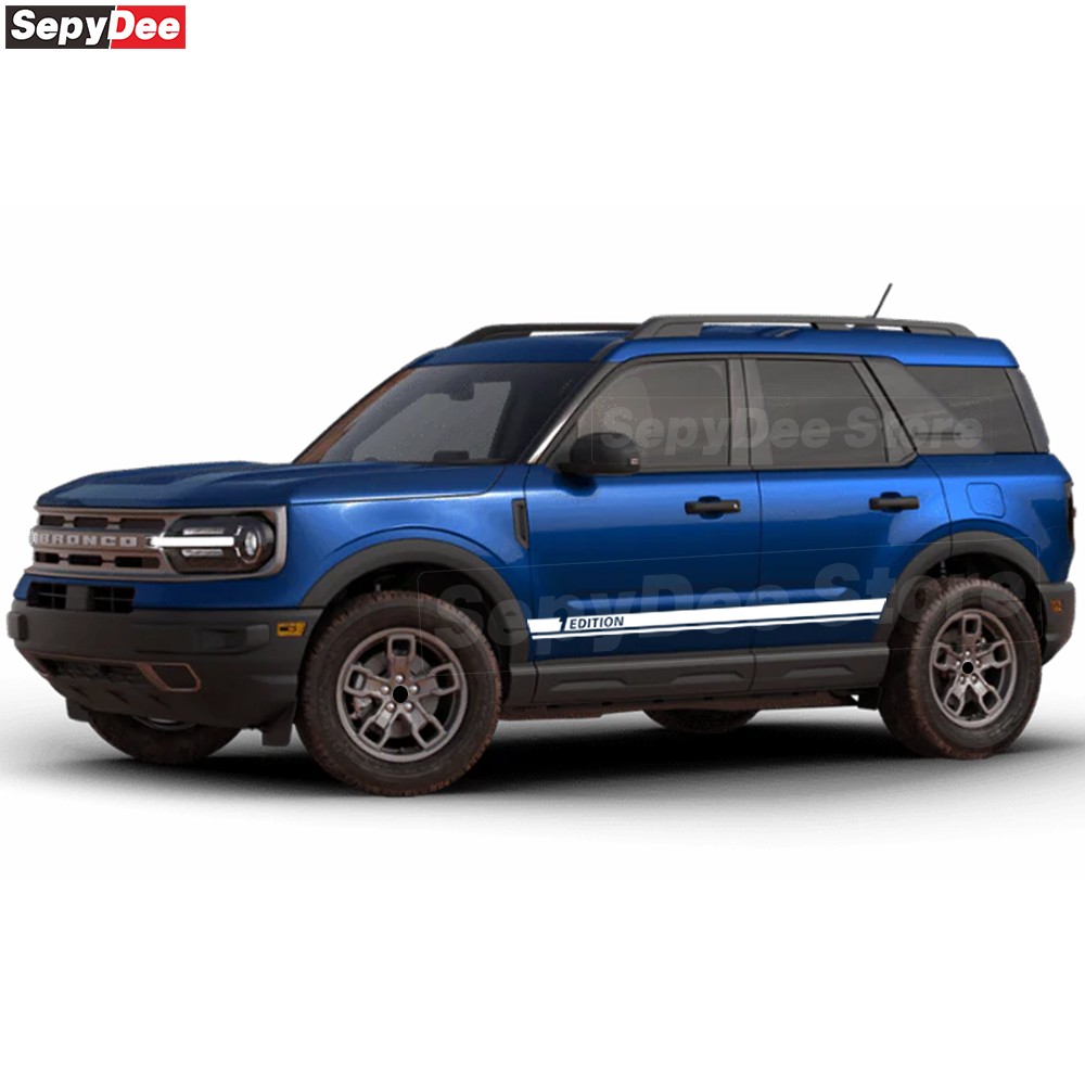 2Pcs Edition 1 Car Side Stripe Skirt Stickers For Ford Bronco Sport 2021-2026