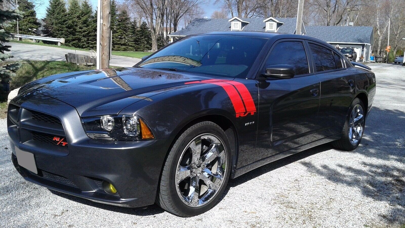 For all Charger Models, Hood/Fender Hash Stripes for 2006-2024