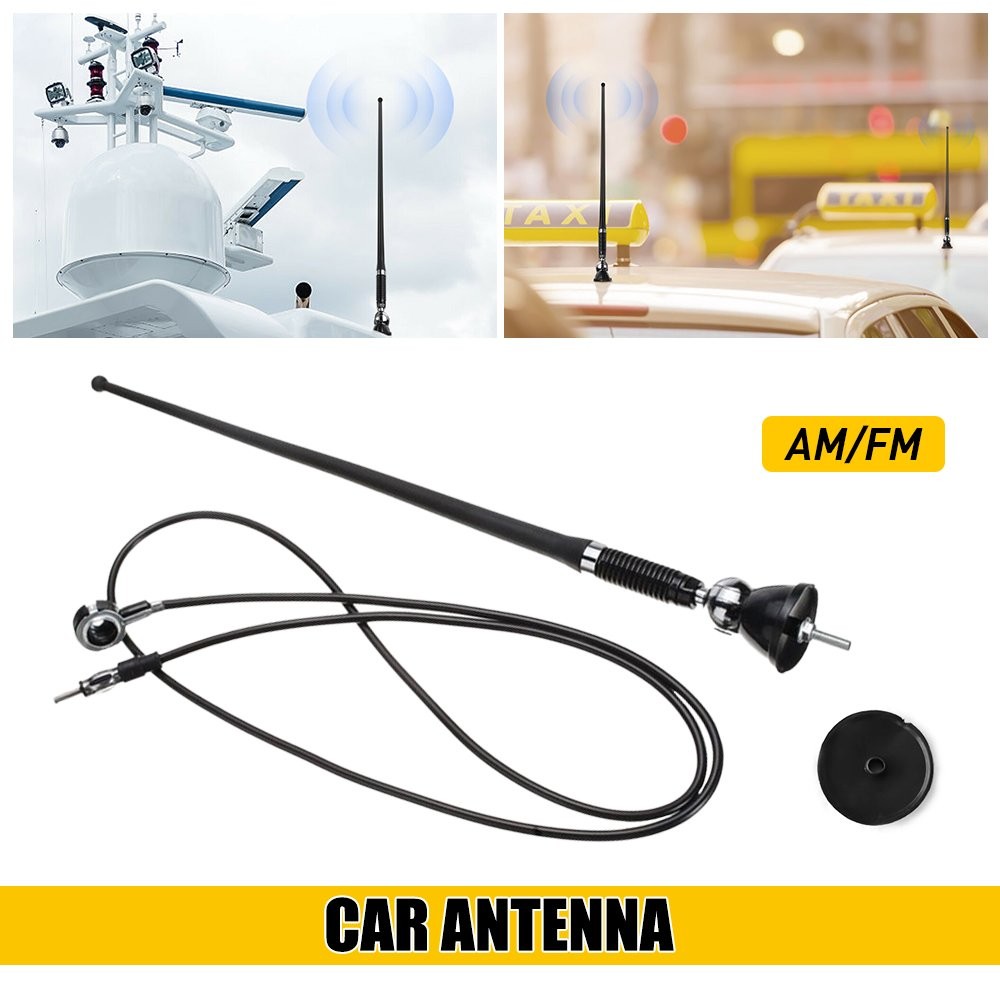16″ Roof Fender Car Auto Stereo FM & AM Radio Amplified Signal Antenna Un A