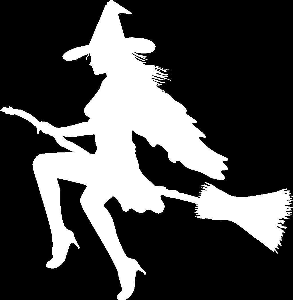 Sexy Witch Silhouette Riding A Broom Car Window Decal Bumper Sticker US Seller