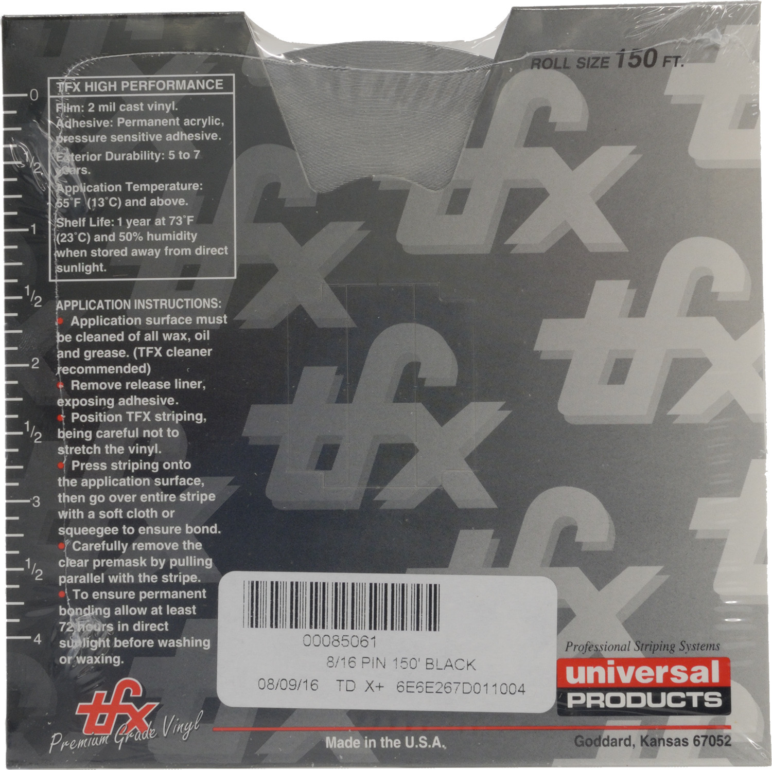 Half Inch Wide 2 Color Truck PinStripe 1/2″ x 150′ Accent Striping