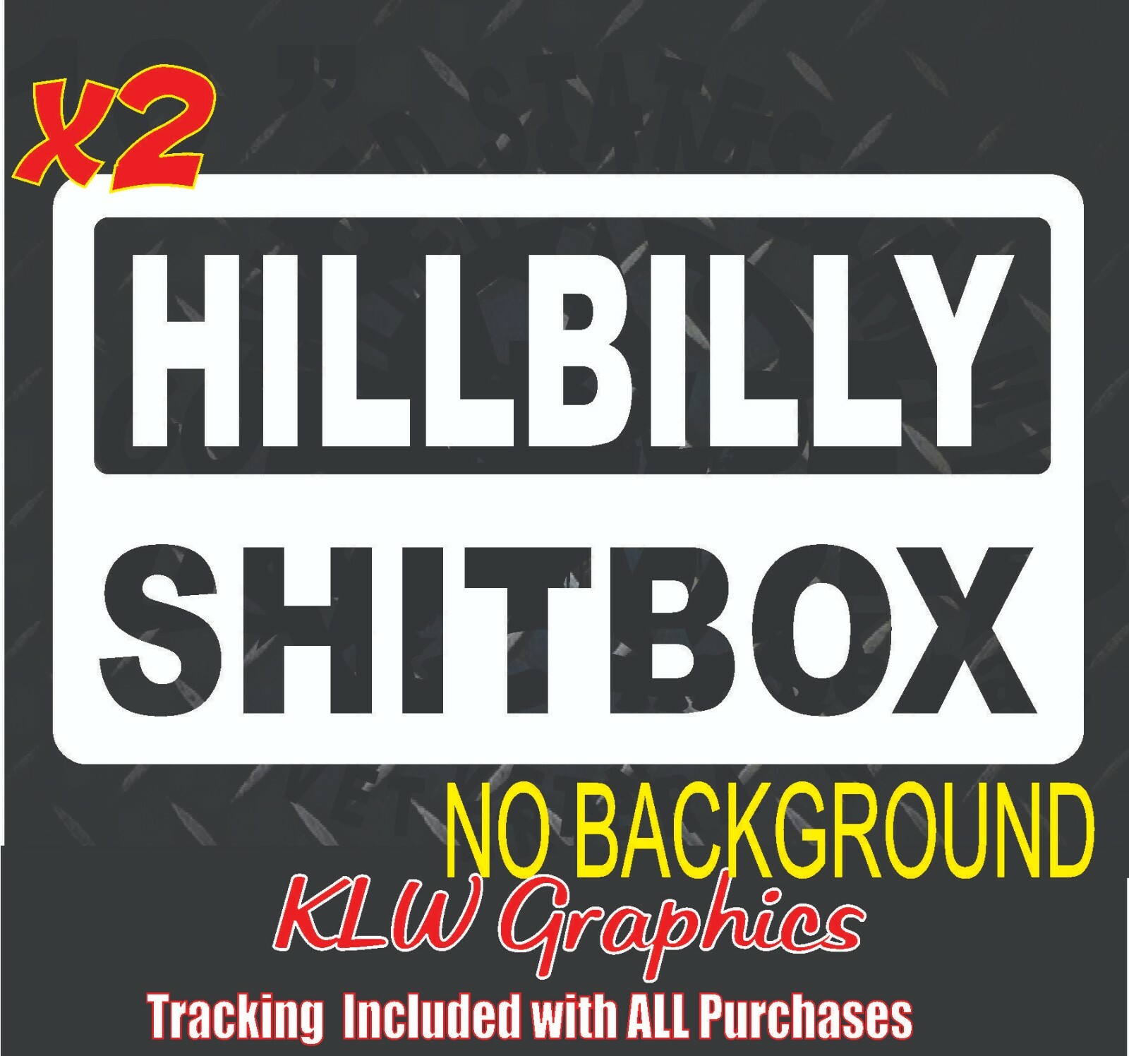 Hillbilly Decal Sticker SHITBOX Car Turbo Diesel Truck Kentucky Funny Country