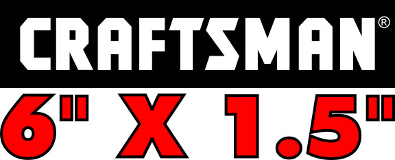 5 PACK CRAFTSMAN TOOLS DECAL LABEL STICKER VINYL TOOLBOX TRUCK WINDOW 1.5″ x 6″