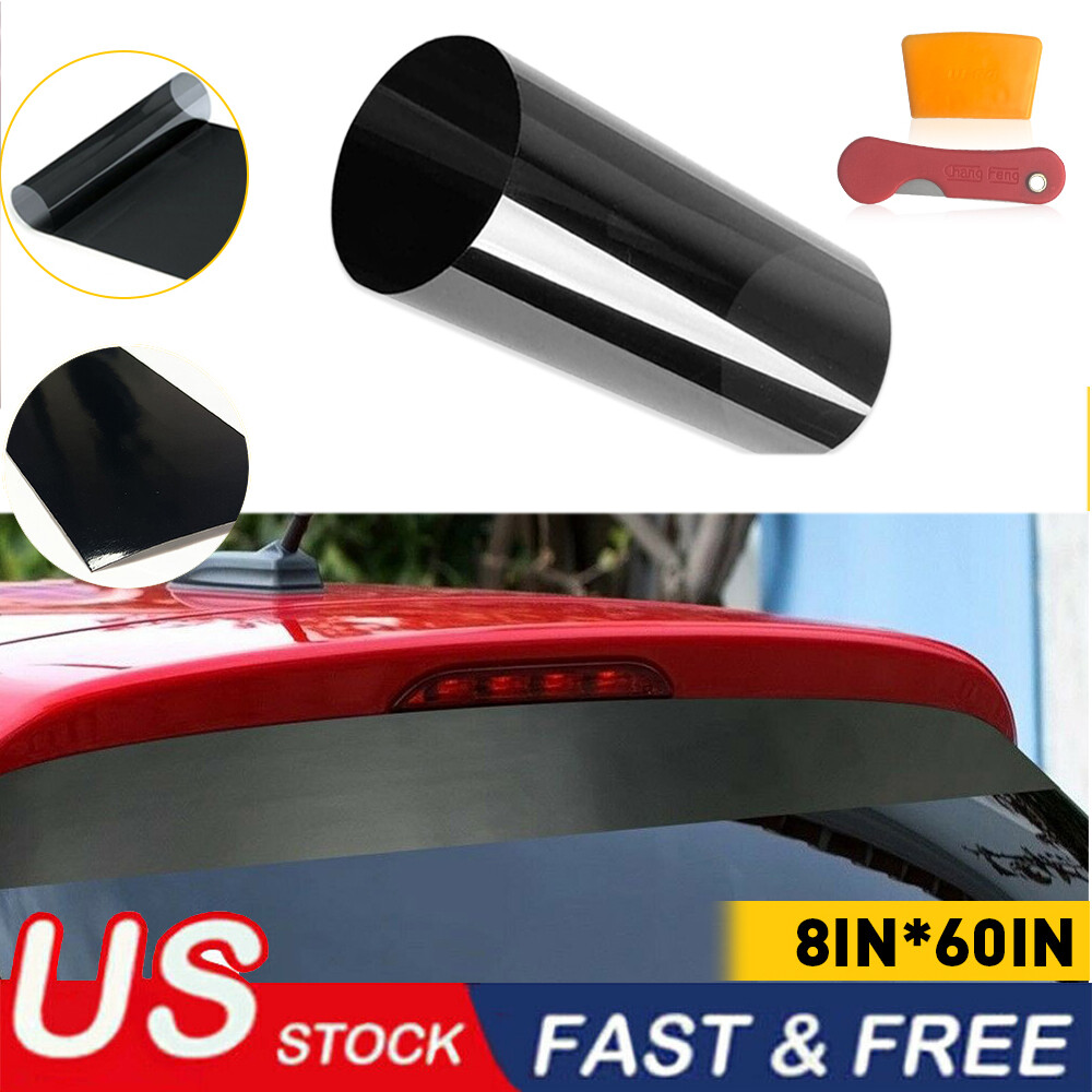 60″x8” Car Window Tint Windshield Sun visor Vinyl Decal Strip Sticker Black USA